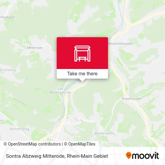 Sontra Abzweig Mitterode map