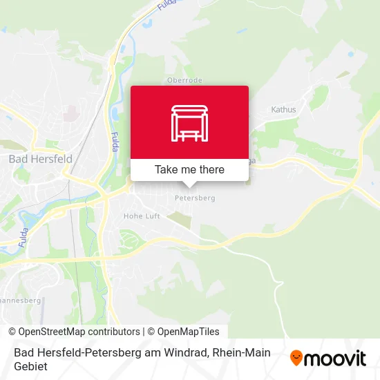 Карта Bad Hersfeld-Petersberg am Windrad