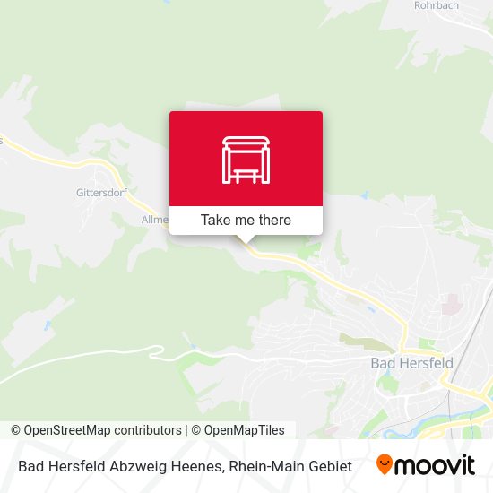 Карта Bad Hersfeld Abzweig Heenes
