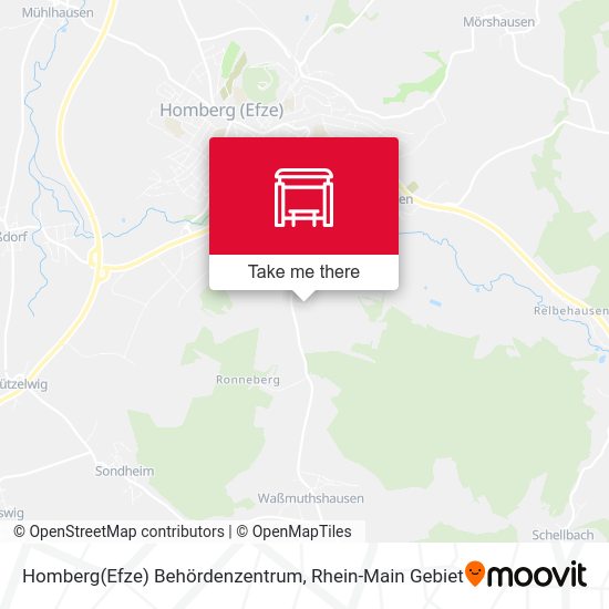Карта Homberg(Efze) Behördenzentrum