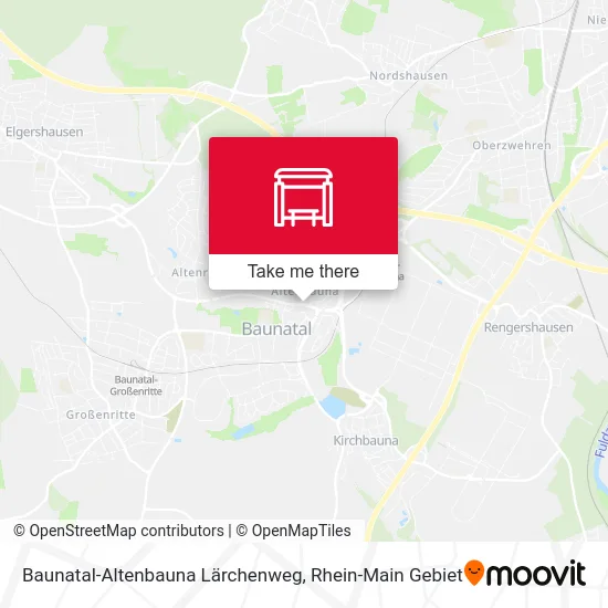 Карта Baunatal-Altenbauna Lärchenweg