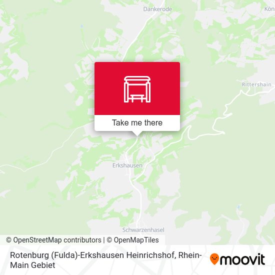 Карта Rotenburg (Fulda)-Erkshausen Heinrichshof