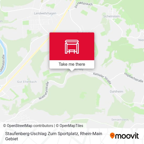 Карта Staufenberg-Uschlag Zum Sportplatz