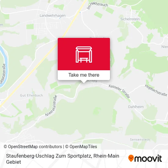 Карта Staufenberg-Uschlag Zum Sportplatz