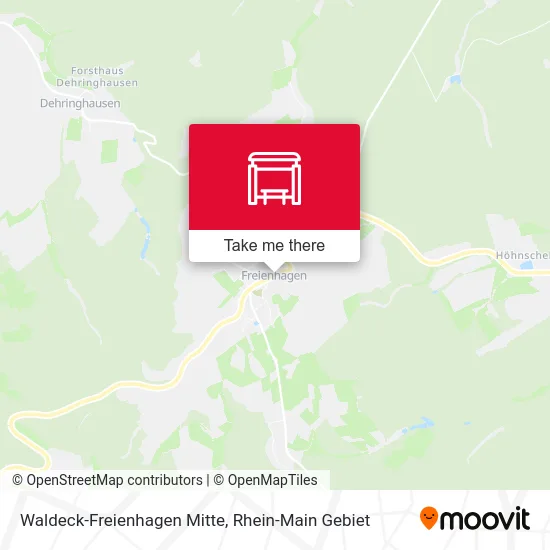 Карта Waldeck-Freienhagen Mitte