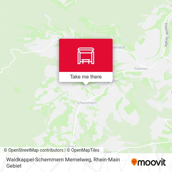 Карта Waldkappel-Schemmern Memelweg