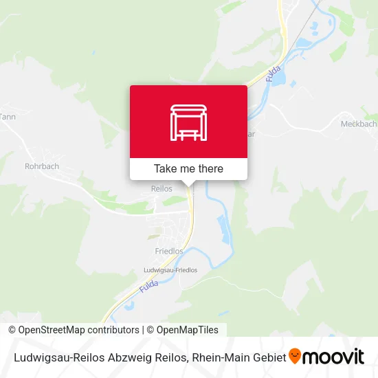 Карта Ludwigsau-Reilos Abzweig Reilos