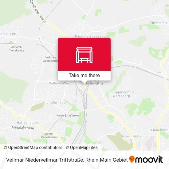 Карта Vellmar-Niedervellmar Triftstraße