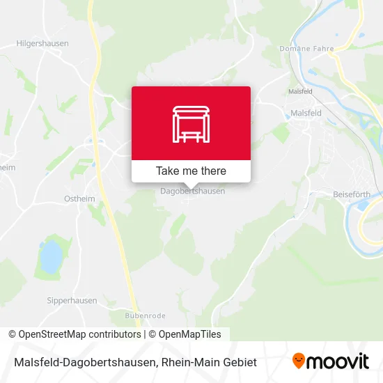 Карта Malsfeld-Dagobertshausen