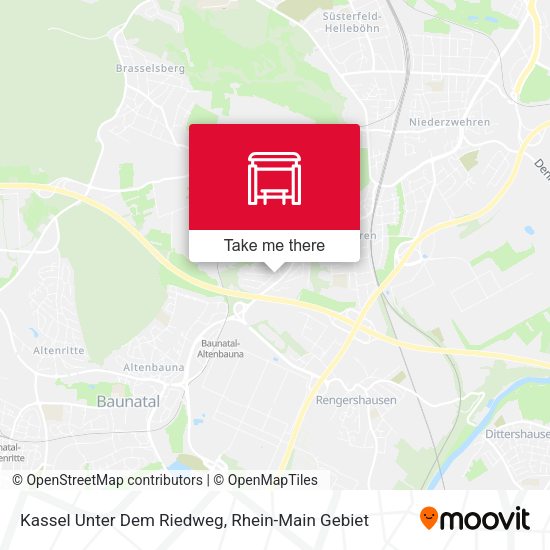 Карта Kassel Unter Dem Riedweg
