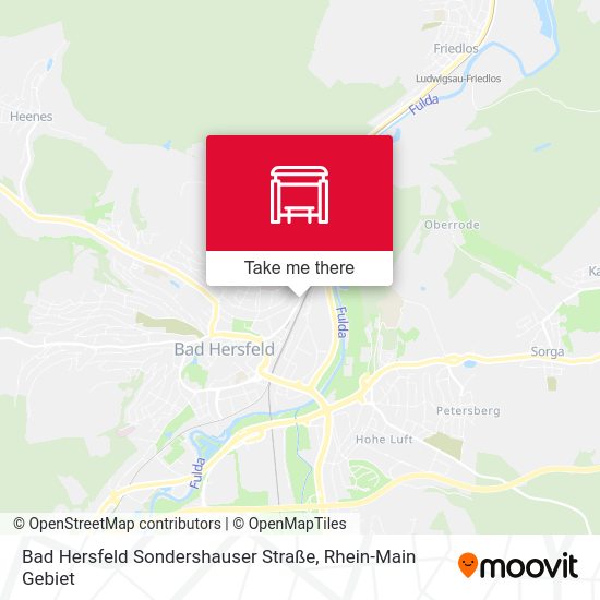 Карта Bad Hersfeld Sondershauser Straße