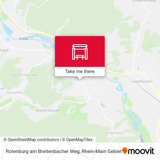 Карта Rotenburg am Breitenbacher Weg