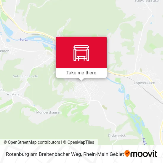 Карта Rotenburg am Breitenbacher Weg
