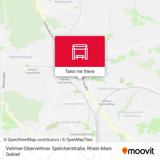 Карта Vellmar-Obervellmar Speicherstraße