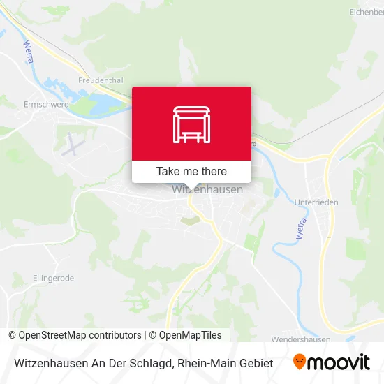 Карта Witzenhausen An Der Schlagd