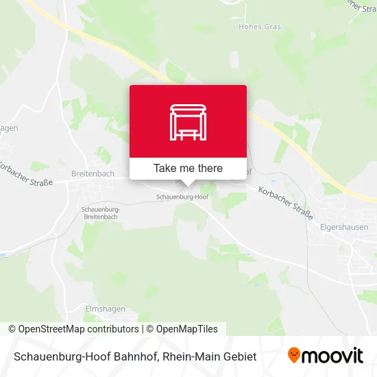 Карта Schauenburg-Hoof Bahnhof