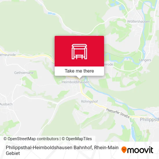 Карта Philippsthal-Heimboldshausen Bahnhof