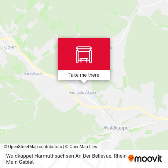 Карта Waldkappel-Harmuthsachsen An Der Bellevue