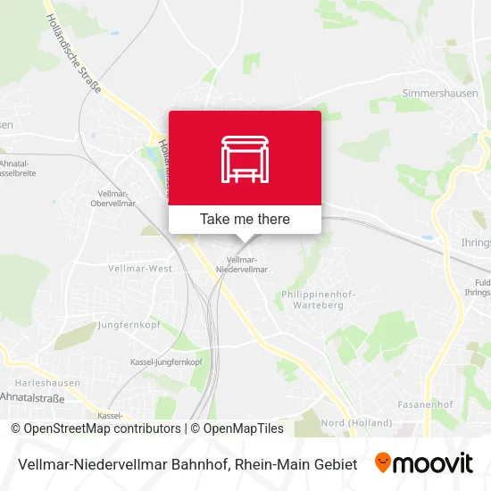 Карта Vellmar-Niedervellmar Bahnhof