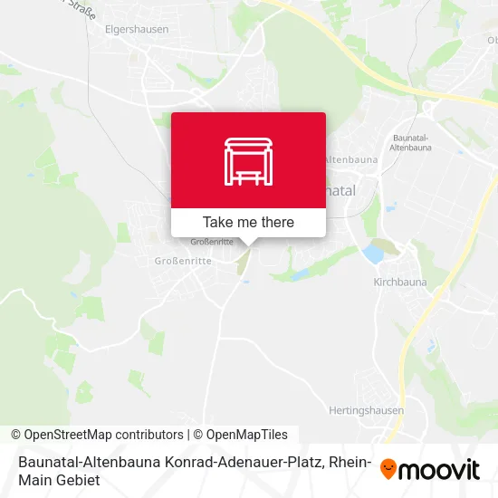 Карта Baunatal-Altenbauna Konrad-Adenauer-Platz