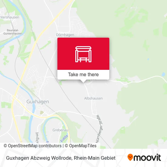 Карта Guxhagen Abzweig Wollrode