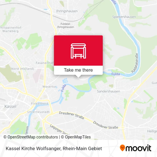 Карта Kassel Kirche Wolfsanger