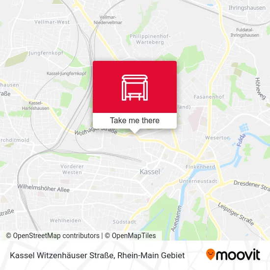 Карта Kassel Witzenhäuser Straße