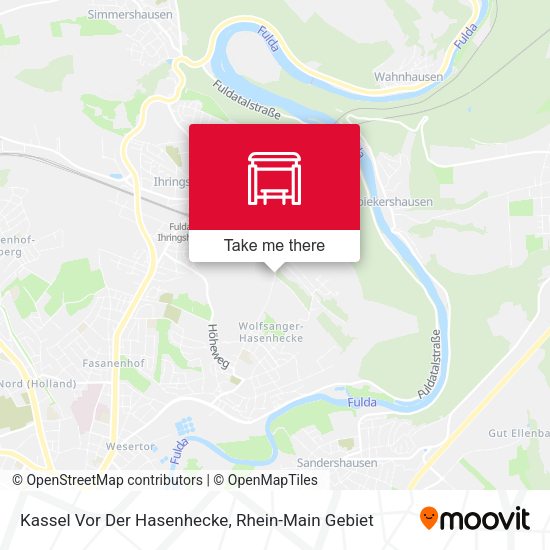 Карта Kassel Vor Der Hasenhecke