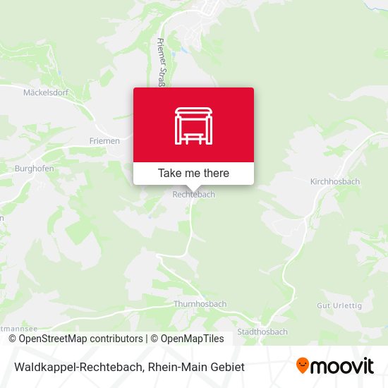 Карта Waldkappel-Rechtebach