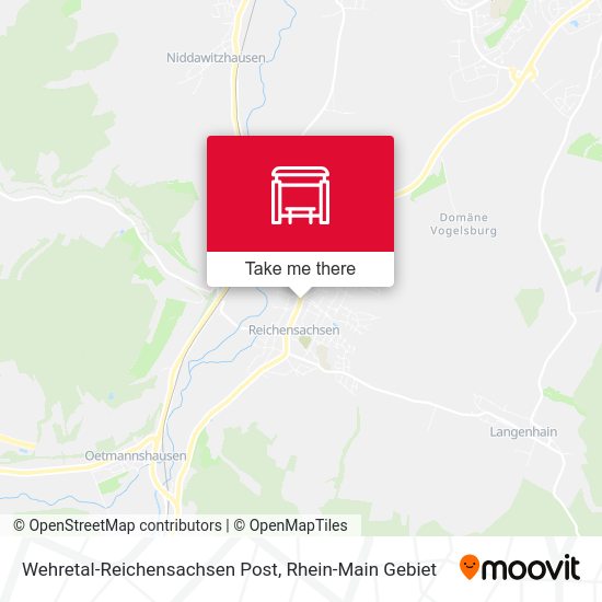 Карта Wehretal-Reichensachsen Post