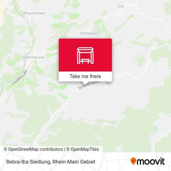 Bebra-Iba Siedlung map