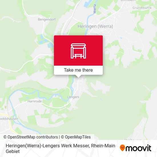 Карта Heringen(Werra)-Lengers Werk Messer