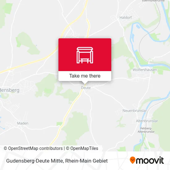 Карта Gudensberg-Deute Mitte