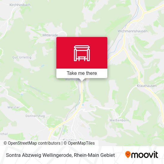 Карта Sontra Abzweig Wellingerode