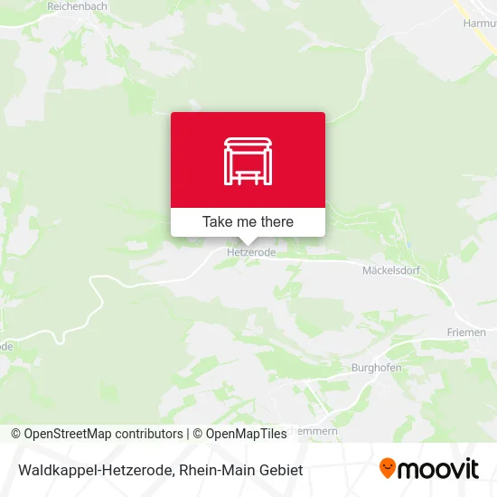 Карта Waldkappel-Hetzerode