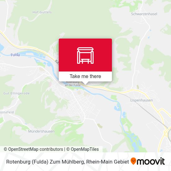 Карта Rotenburg (Fulda) Zum Mühlberg