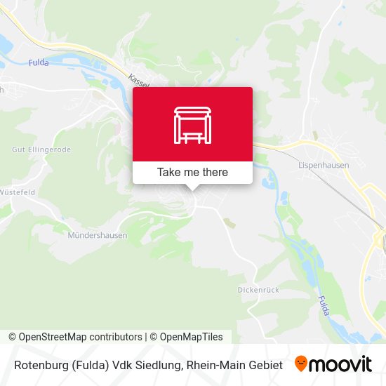 Карта Rotenburg (Fulda) Vdk Siedlung