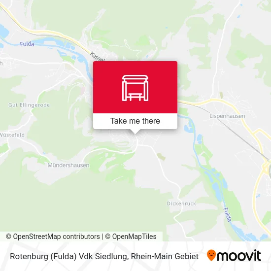 Карта Rotenburg (Fulda) Vdk Siedlung
