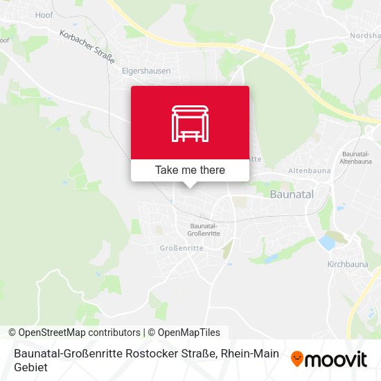 Карта Baunatal-Großenritte Rostocker Straße