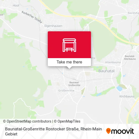 Карта Baunatal-Großenritte Rostocker Straße