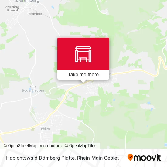 Карта Habichtswald-Dörnberg Platte