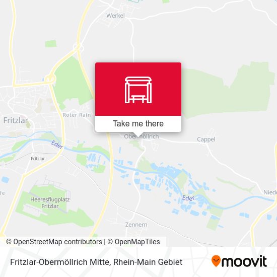 Карта Fritzlar-Obermöllrich Mitte