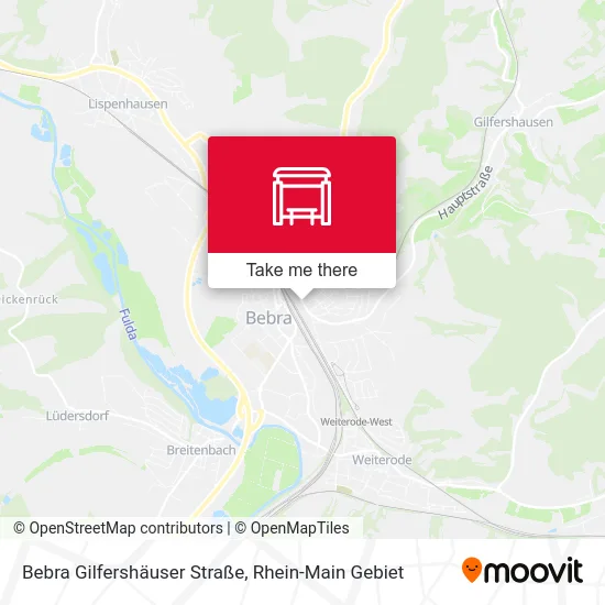 Карта Bebra Gilfershäuser Straße