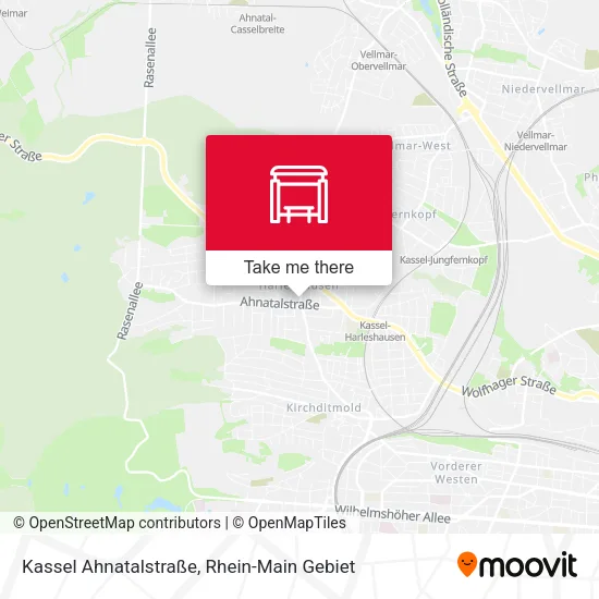 Карта Kassel Ahnatalstraße