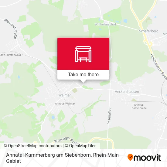 Карта Ahnatal-Kammerberg am Siebenborn