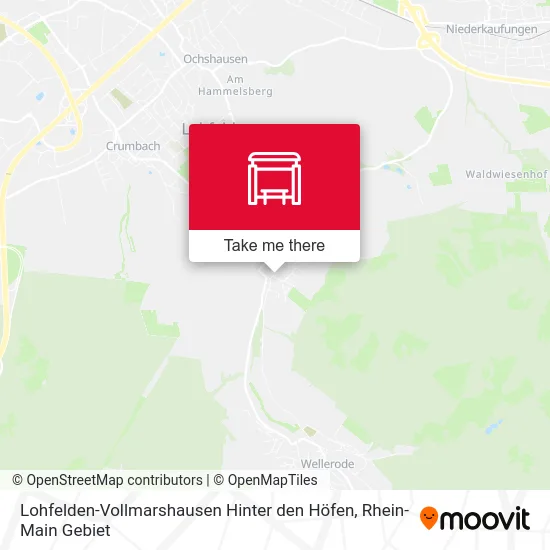 Карта Lohfelden-Vollmarshausen Hinter den Höfen
