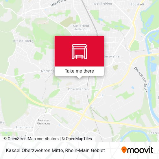 Карта Kassel Oberzwehren Mitte