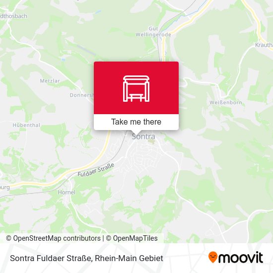 Карта Sontra Fuldaer Straße
