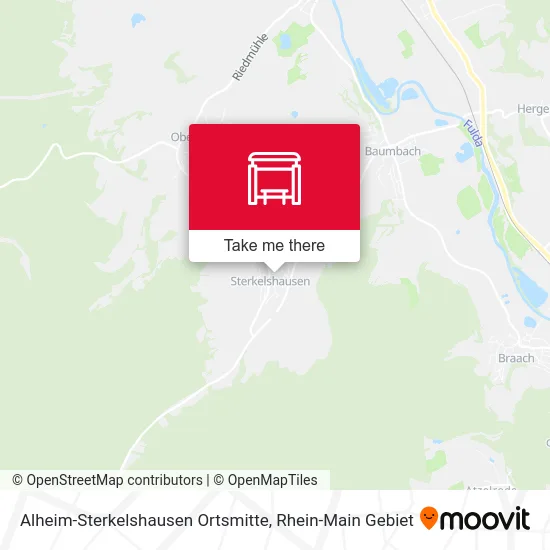 Карта Alheim-Sterkelshausen Ortsmitte