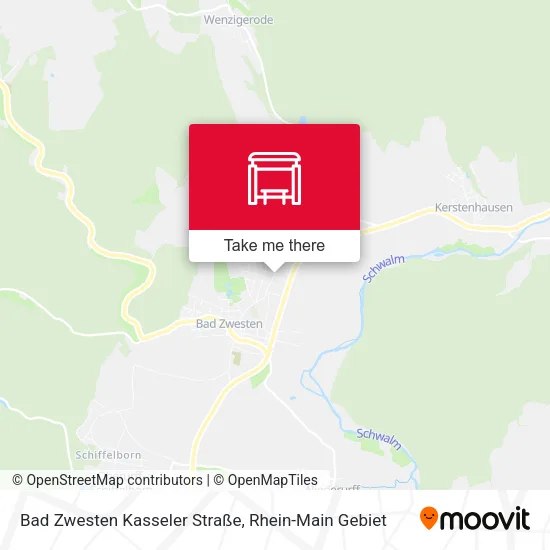Карта Bad Zwesten Kasseler Straße